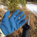 blue glove