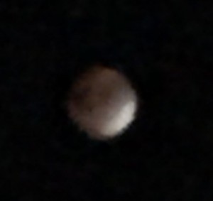 Supermoon, Blood moon eclipse through my iPhone.