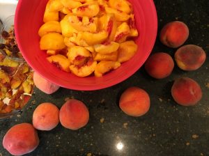So many slurpy peaches!